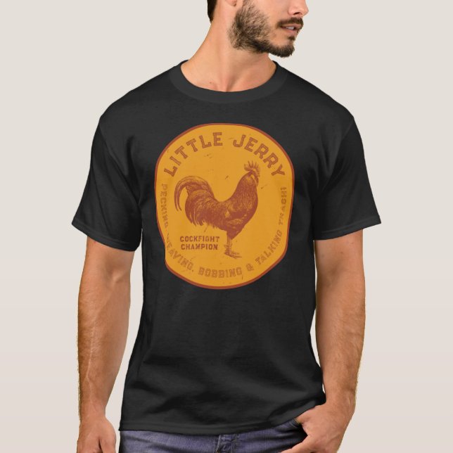 Pequeño Jerry Rooster [angustiado] camiseta clásic (Anverso)