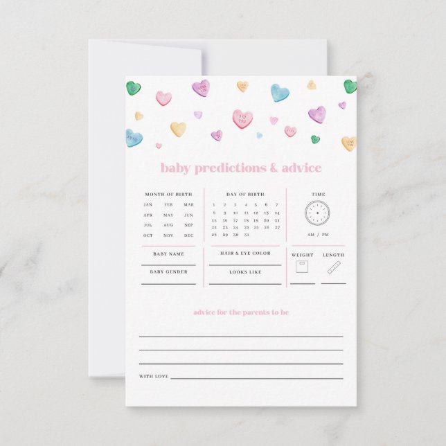 Pequeño juego de predicción de niños de San Valent (Anverso)