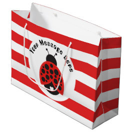 Pequeño ladybug agregar bolsa de fiesta de mensaje