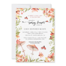 Pequeño Ladybug | Invitación a Baby Shower de prim