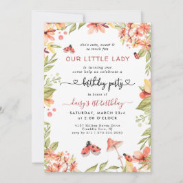 Pequeño Ladybug | Invitación a la fiesta de cumple