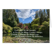 Pequeño lago canadiense Serenity Prayer