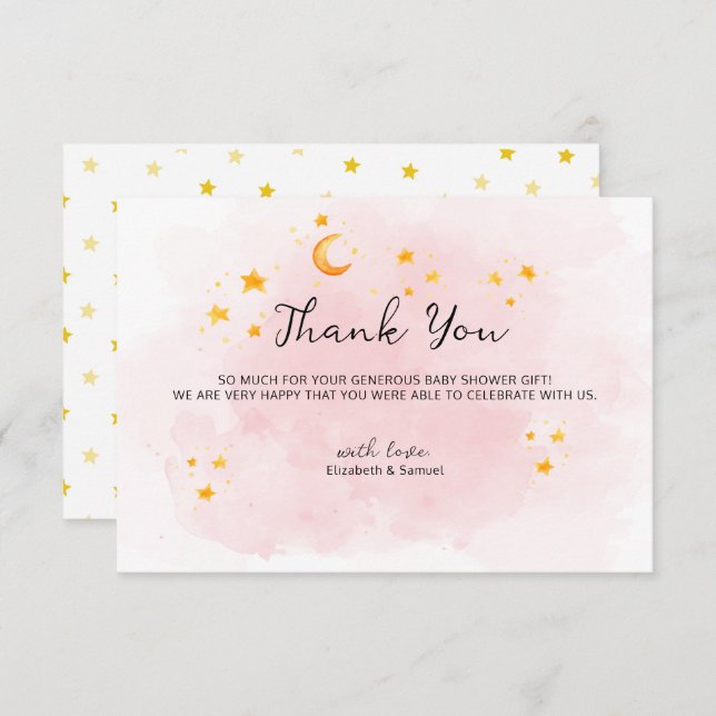 Pequeño León es una Niña Tarjeta de Agradecimiento (Anverso / Reverso)