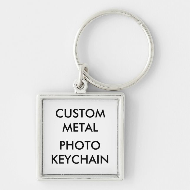 Pequeño llavero cuadrado personalizado (Frente)