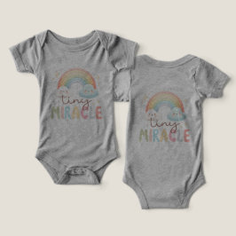 Pequeño milagro Rainbow Baby Bodysuit - Género