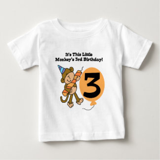 Pequeño mono, camisetas de cumpleaños y regalos