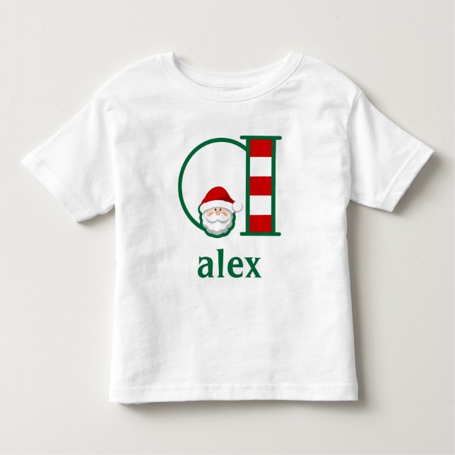 Pequeño monograma de la camiseta a rayas de Santa  (Anverso)