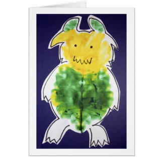 Pequeño monstruo - diseño de la plantilla del