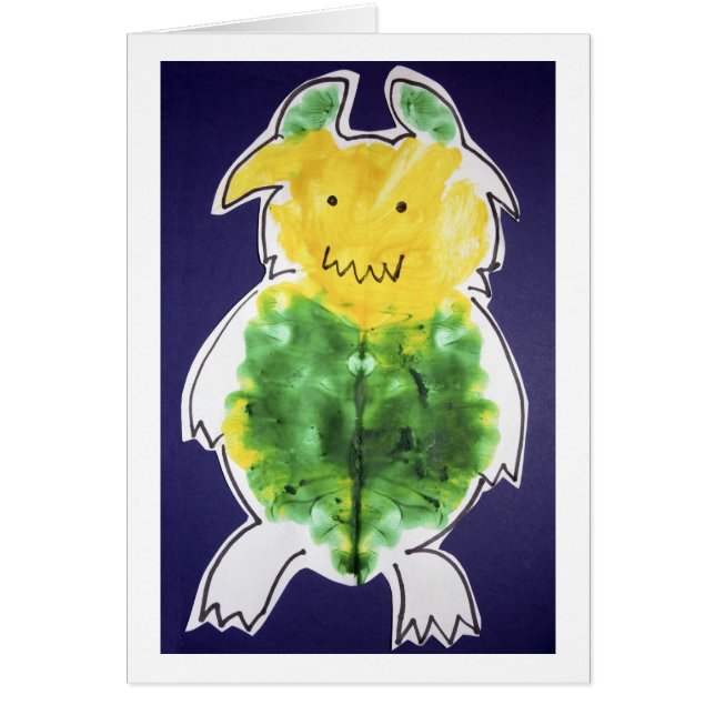 Pequeño monstruo - diseño de la plantilla del (Frente)