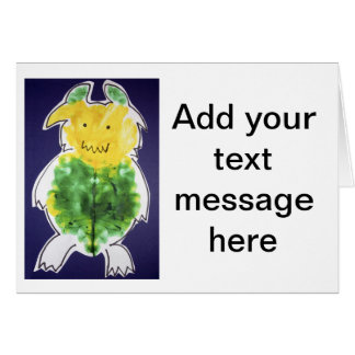 Pequeño monstruo - diseño de la plantilla del