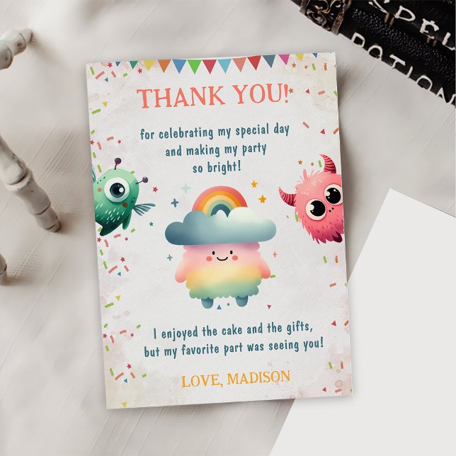 Pequeño Monstruo Foto de cumpleaños - Tarjeta de a (Subido por el creador)