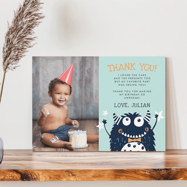 Pequeño Monstruo | Tarjeta de Foto de Agradecimien (Subido por el creador)