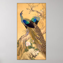 Pequeño motivo de arte japonés poster