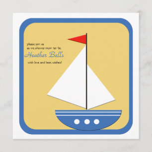 Pequeño navegador - invitación de Baby Shower