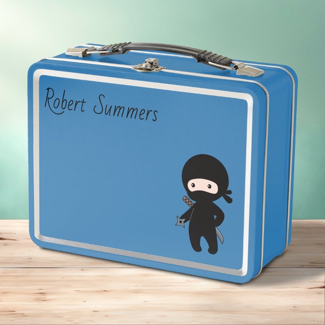 Pequeño nombre personalizado Ninja en azul (Subido por el creador)