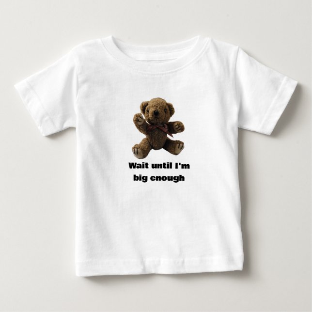 Pequeño oso oso en la pequeña camiseta (Anverso)