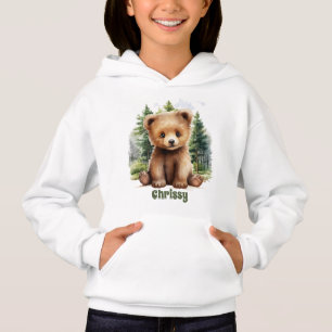 Pequeño oso oso marrón lindo añadir nombre