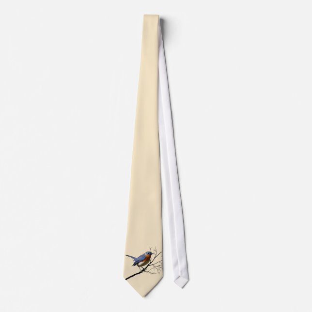 Pequeño pájaro azul, corbata (Anverso)