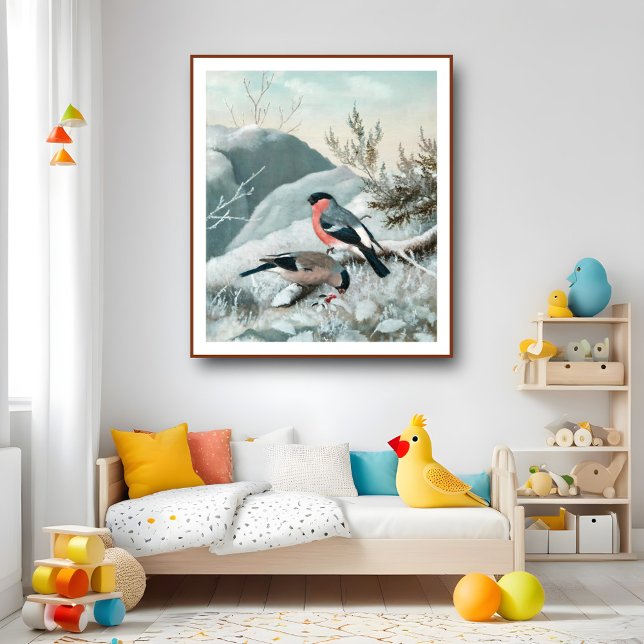 Pequeño pájaro lindo - Bullfinch, arte (Subido por el creador)