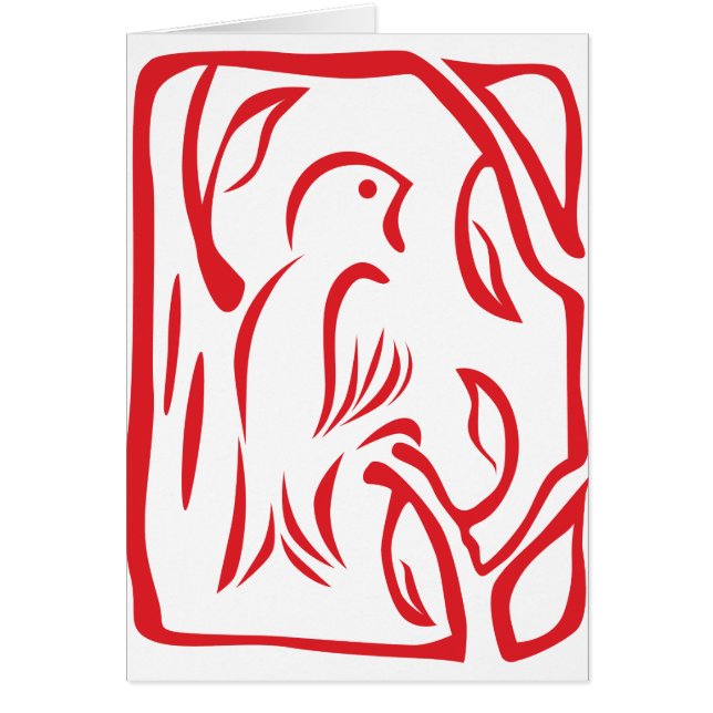 Pequeño pájaro rojo (Frente)