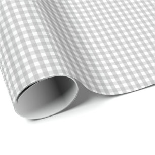 Pequeño papel de embalaje gris y blanco de la