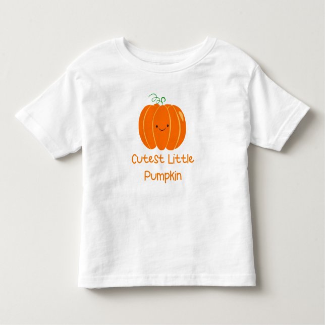 PEQUEÑO PEQUEÑO PUMPKIN PEQUEÑO Camiseta de algodó (Anverso)