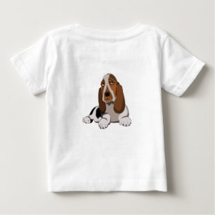 Pequeño perro bebé camiseta que amo a los Mascotas