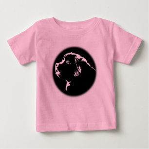 Pequeño perro de Terranova, camiseta de bebé, cami