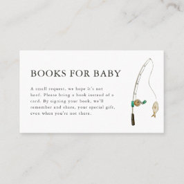 Pequeño pescador libro de Baby Shower para tarjeta