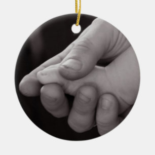 Pequeño pie en mano Ornamento