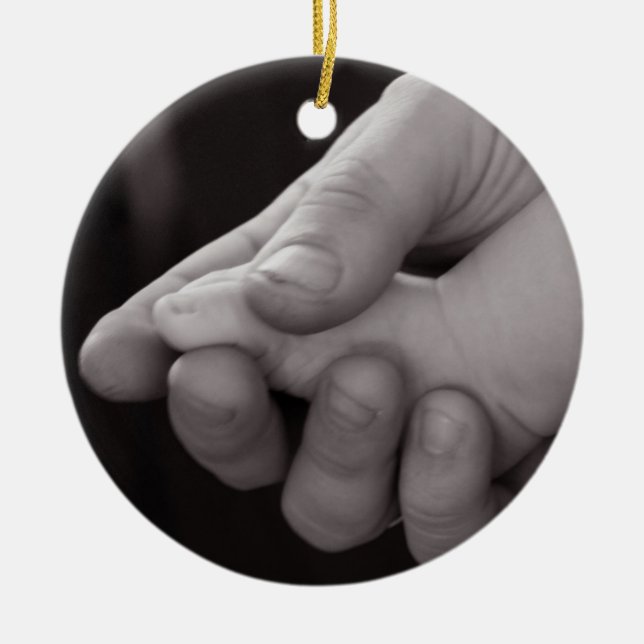 Pequeño pie en mano Ornamento (Frente)