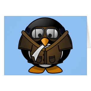 Pequeño pingüino experimental animado lindo
