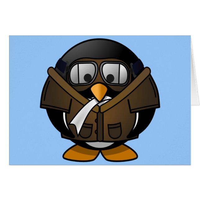 Pequeño pingüino experimental animado lindo (Anverso (Horizontal))