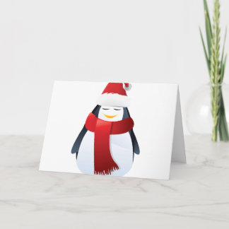 Pequeño pingüino lindo del navidad