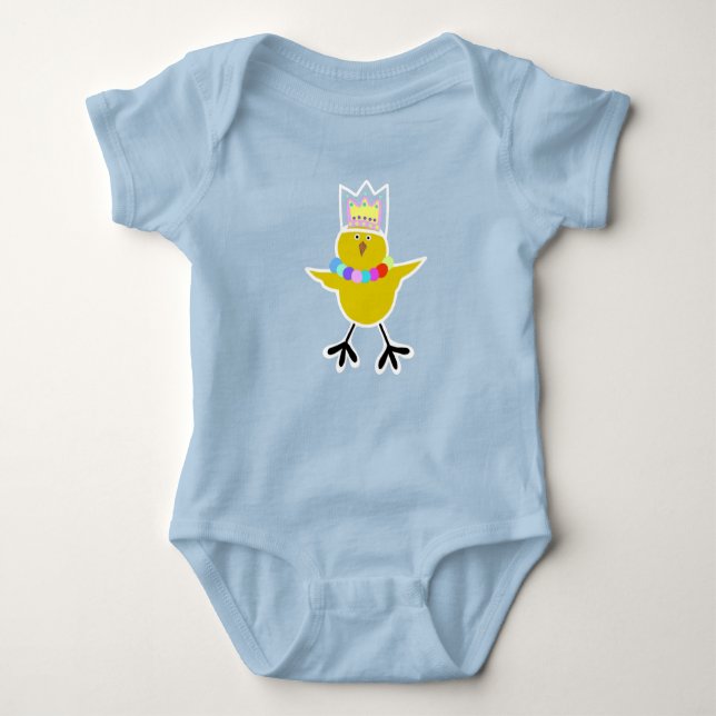 Pequeño pollo lindo Baby Jersey Bodysuit (Anverso)