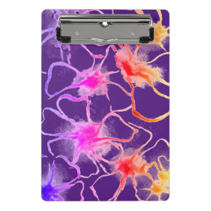 Pequeño portapapeles de arte de flores y verduras 