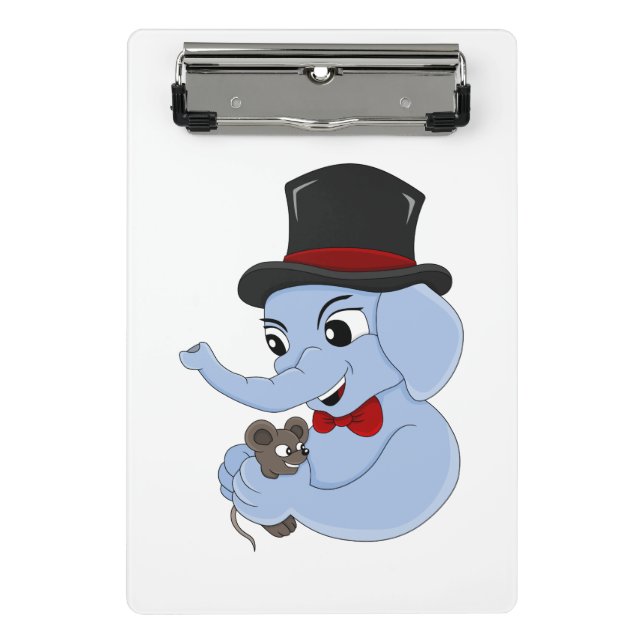 Pequeño portapapeles del personalizado de elefante (Anverso)