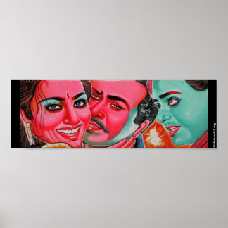 Pequeño poster de arte rickshaw