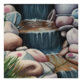 Pequeño poster de cascada