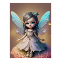 Pequeño poster de hadas aladas