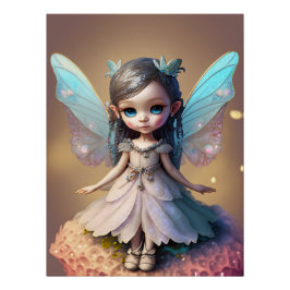 Pequeño poster de hadas aladas