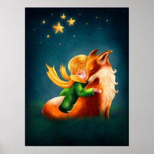 Pequeño Príncipe y Zorro. Ilustración de Arte Infa