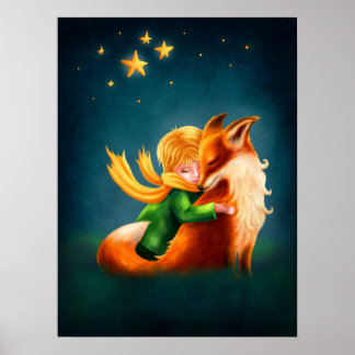 Pequeño Príncipe y Zorro. Ilustración de Arte Infa