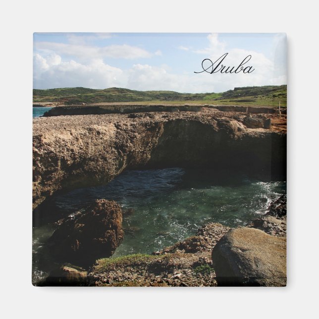 Pequeño puente natural en el imán de Aruba (Frente)