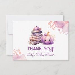 Pequeño pumkin halloween bebé ducha tarjeta de agr