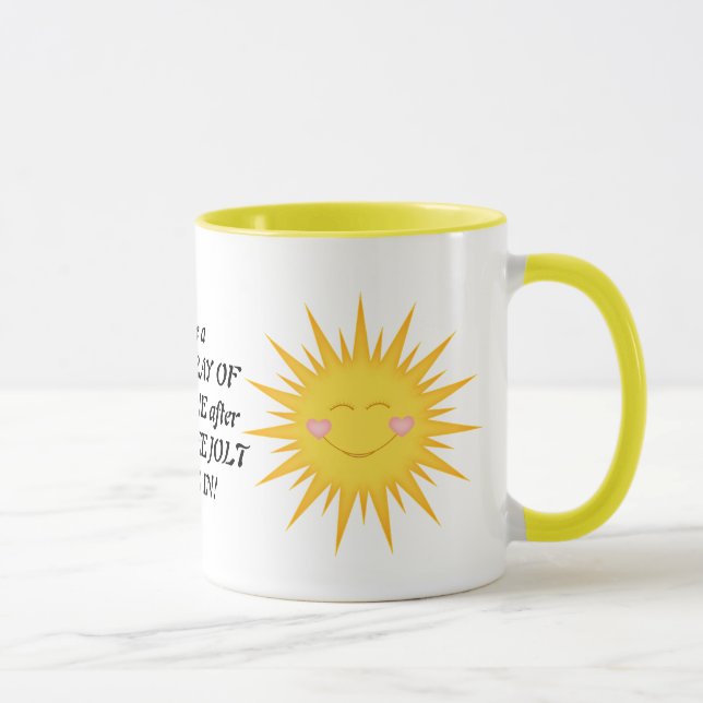 Pequeño rayo de la taza de café de la sol (Derecha)