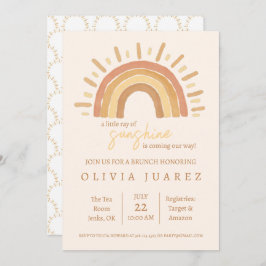 Pequeño rayo de luz solar invitación a Baby Shower