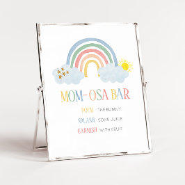 Pequeño Rayo de Sol Arcoíris Señal de Bar Mom Osa