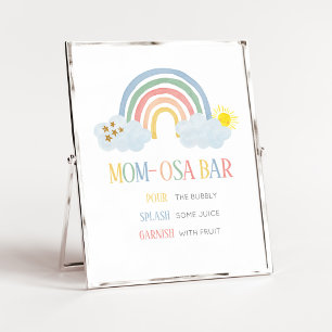 Pequeño Rayo de Sol Arcoíris Señal de Bar Mom Osa
