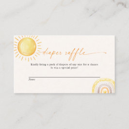 Pequeño rayo de sol Tarjeta Raffle Arcoiris De Arc